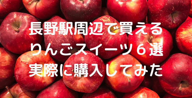 長野駅周辺で買えるおみやげ りんごスイーツ 店員さんのオススメ食べてみた とらねこroom